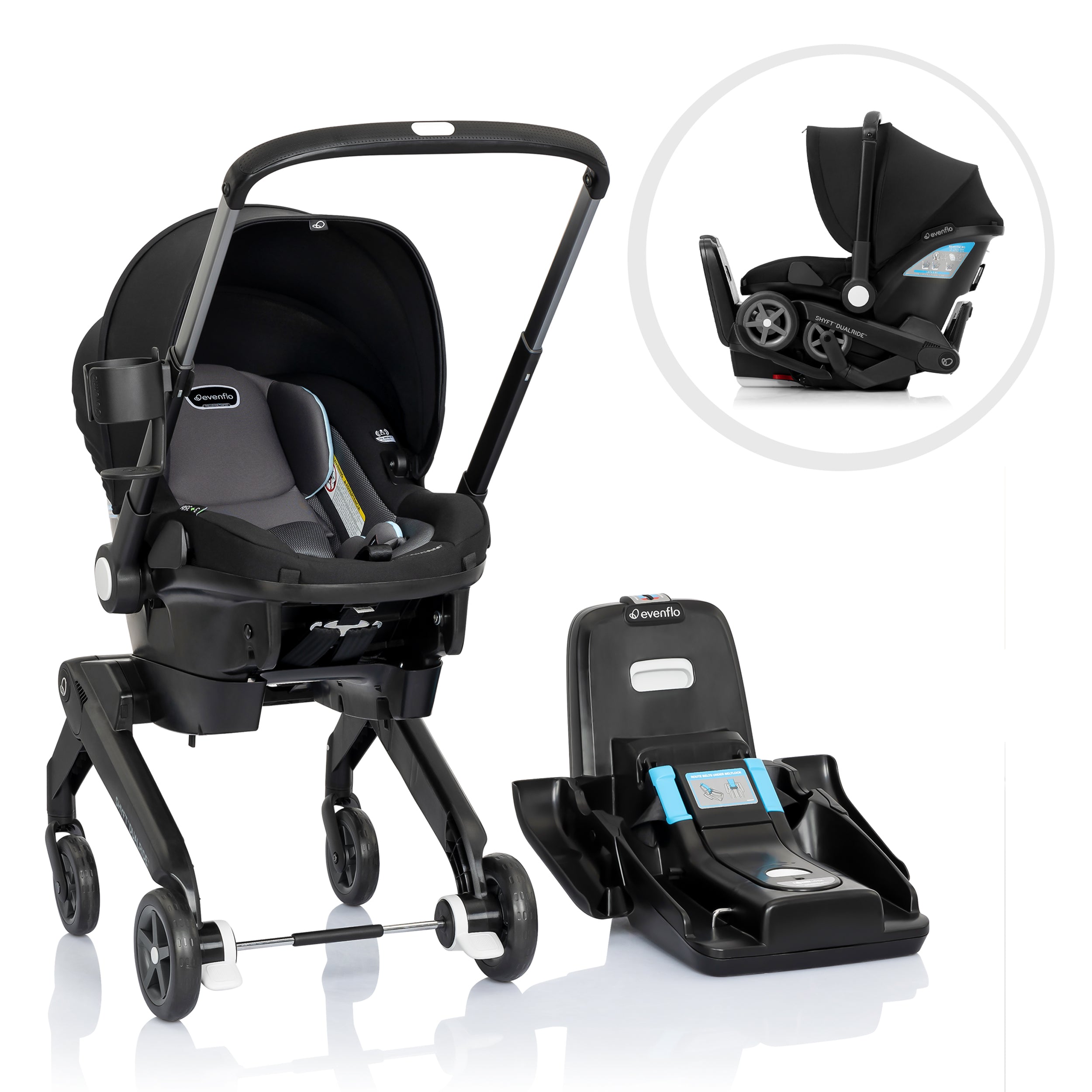 Shyft DualRide Infant Car Seat and Stroller Combo