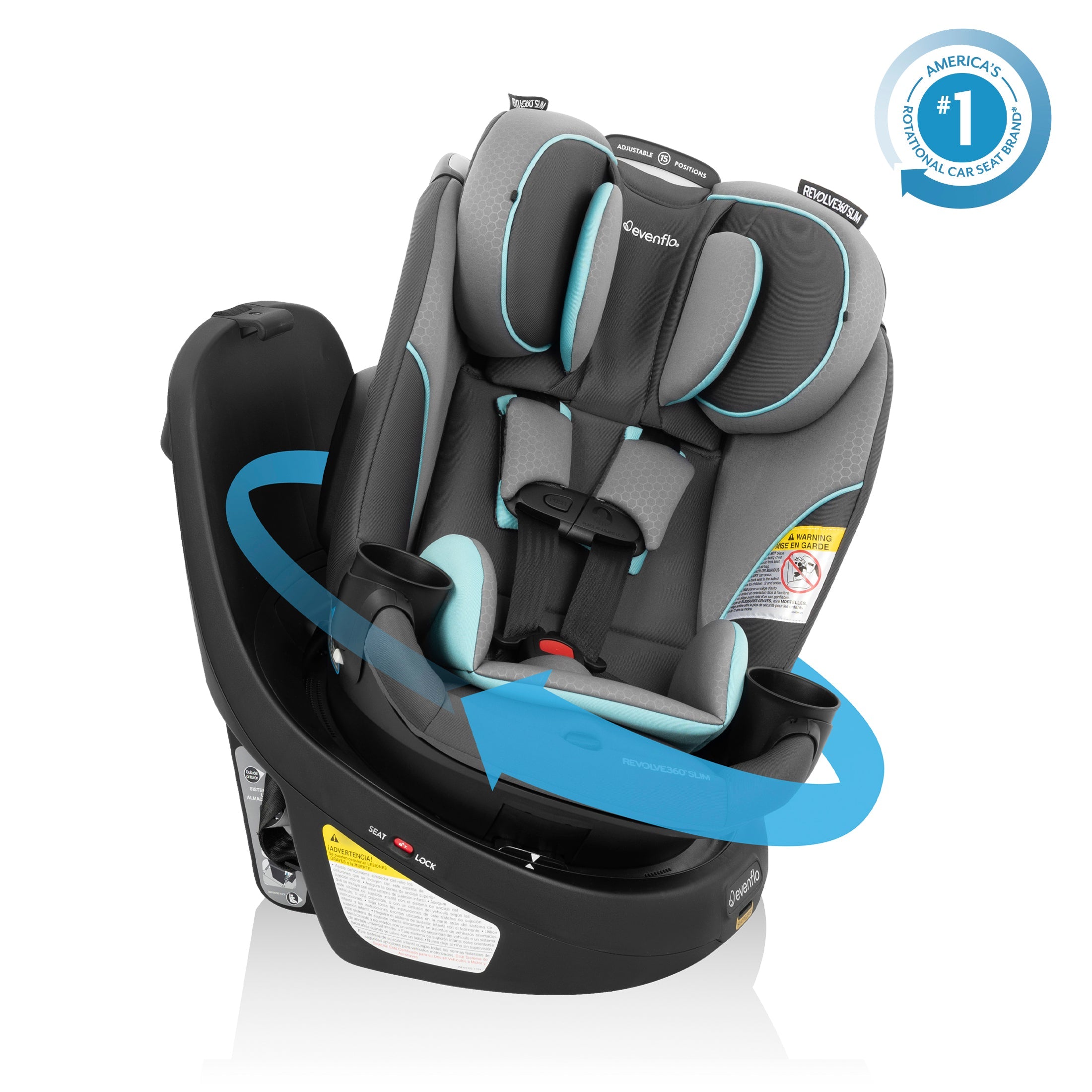 Revolve360 Slim 2-in-1 Rotational Car Seat