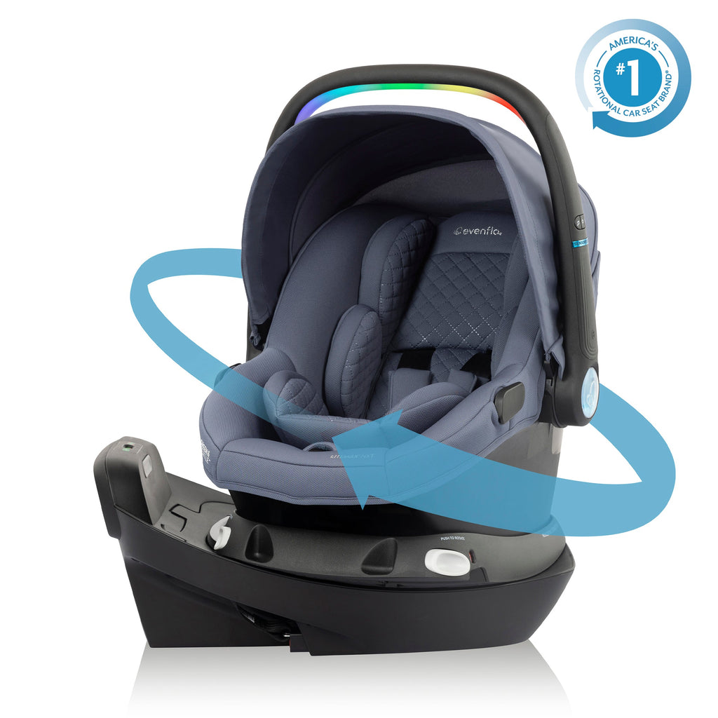 Revolve180 LiteMax NXT Rotating Infant Car Seat with SensorySoothe