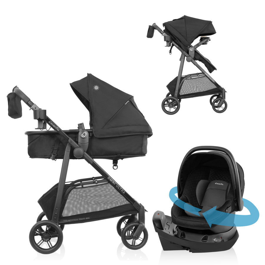 Omni Ultra Travel System with Revolve180 LiteMax NXT Rotational Infant Car Seat