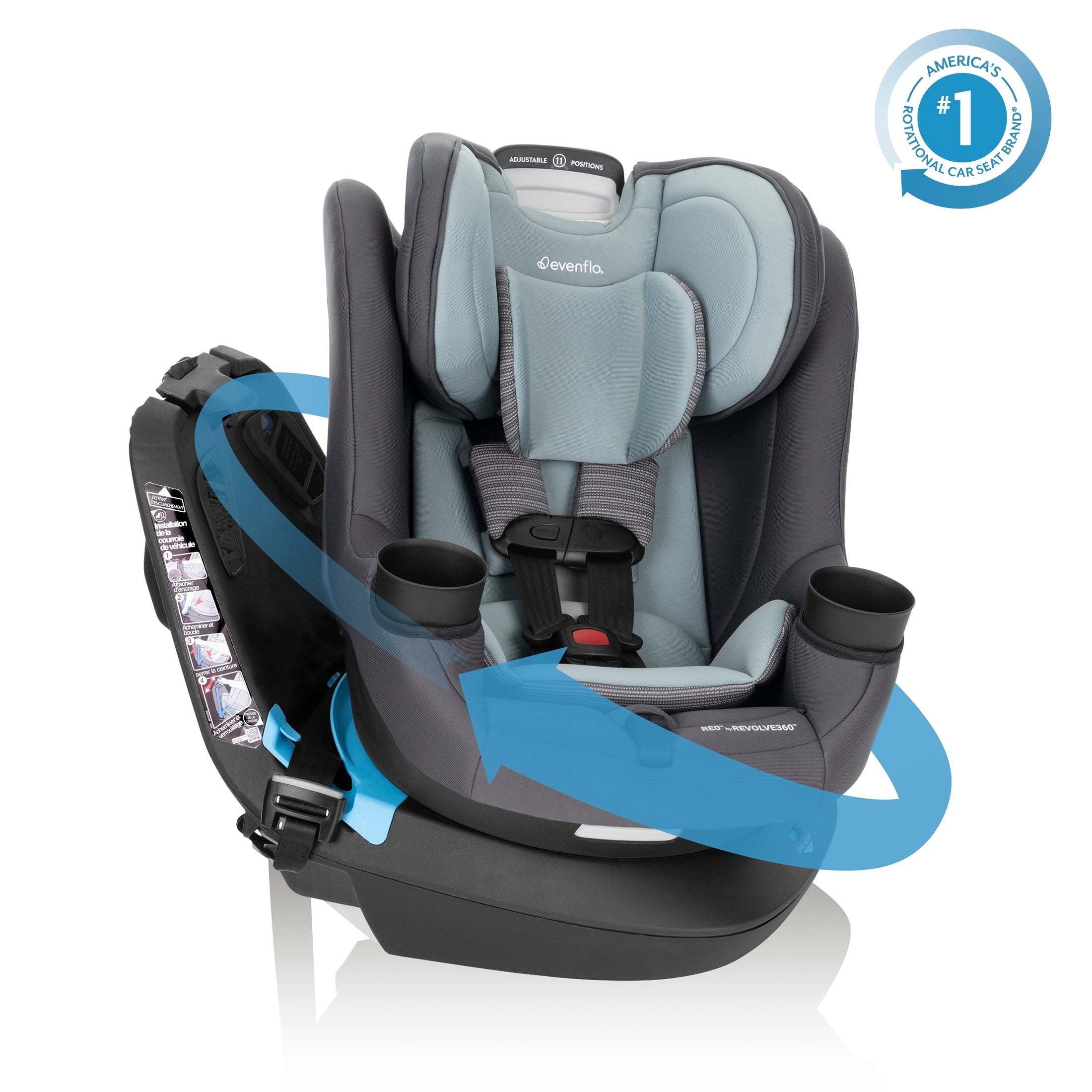 REO by Revolve360 Rotating Convertible Car Seat