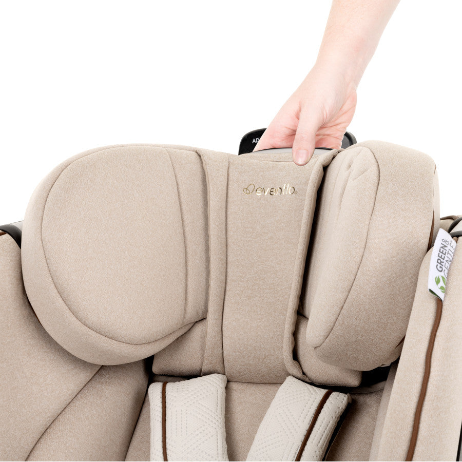 Revolve360 Extend All-in-One Rotational Car Seat with Green & Gentle Fabric - Support