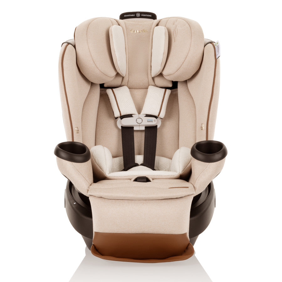 Revolve360 Extend All-in-One Rotational Car Seat with Green & Gentle Fabric - Support